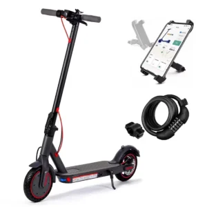 8.5 Pollici Monopattino Elettrico Funzione App con supporto per Telefono Protezione Anti Furto Scooter Pieghevole Portatile 25-30 km