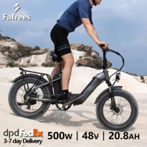 Bicicletta elettrica pieghevole Fafrees FF20 Polar da 500 W, mountain bike con batteria rimovibile da 48 V 20,8" x 4,0" MTB ebike