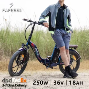 Bici elettrica pieghevole Fafrees F20 Pro per adulti, bici elettrica da città con batteria rimovibile da 36 V e 18 Ah