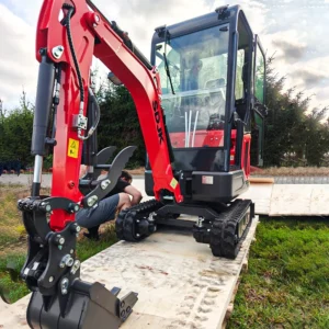 Mini excavator, multifunctional track enclosed small excavator for garden agriculture, customized