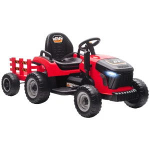 AIYAPLAY electric tractor children with removable trailer, electric car Children to 6 tires with G remote control, light